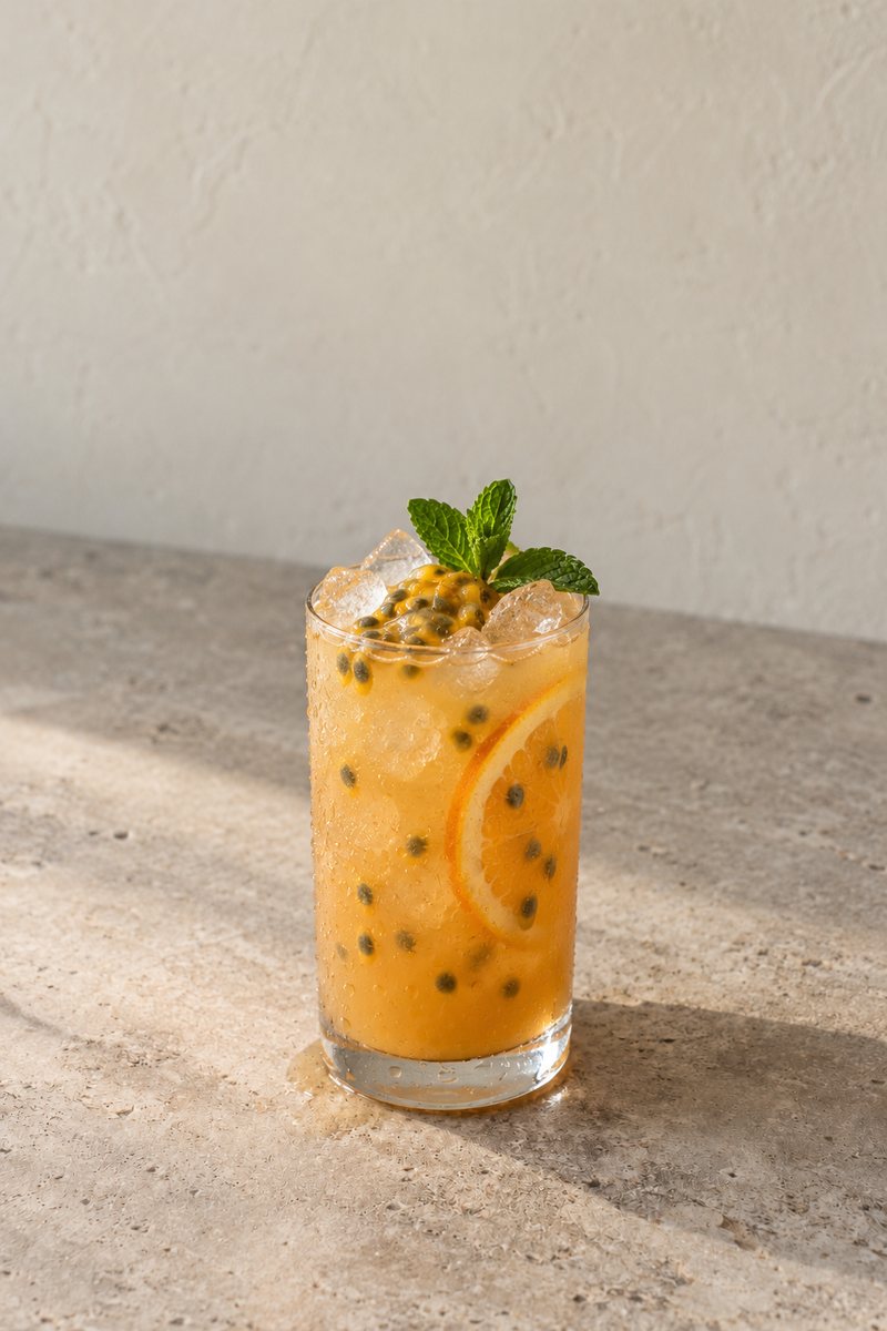 Passion Moon Fizz, a Kava Moon recipe